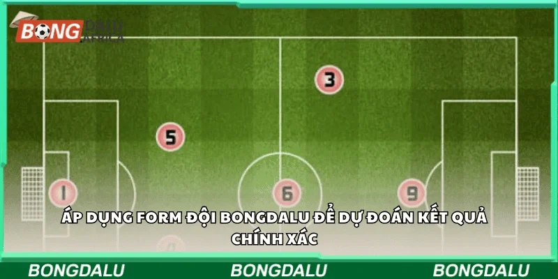 Áp dụng form đội Bongdalu để dự đoán kết quả chính xác